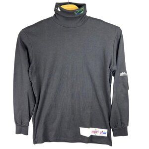 Vtg Majestic Diamond Collection Tampa Bay Devil Rays Shirt XXL Black Turtleneck